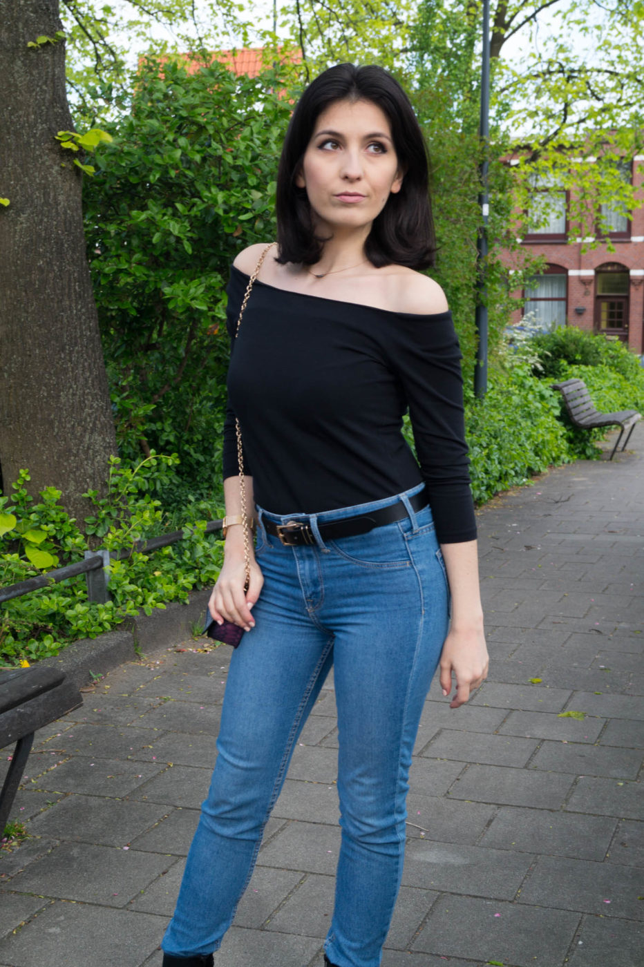 Transitional outfit for spring: Tops edition