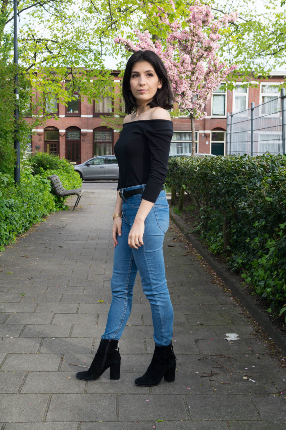 Transitional outfit for spring: Tops edition