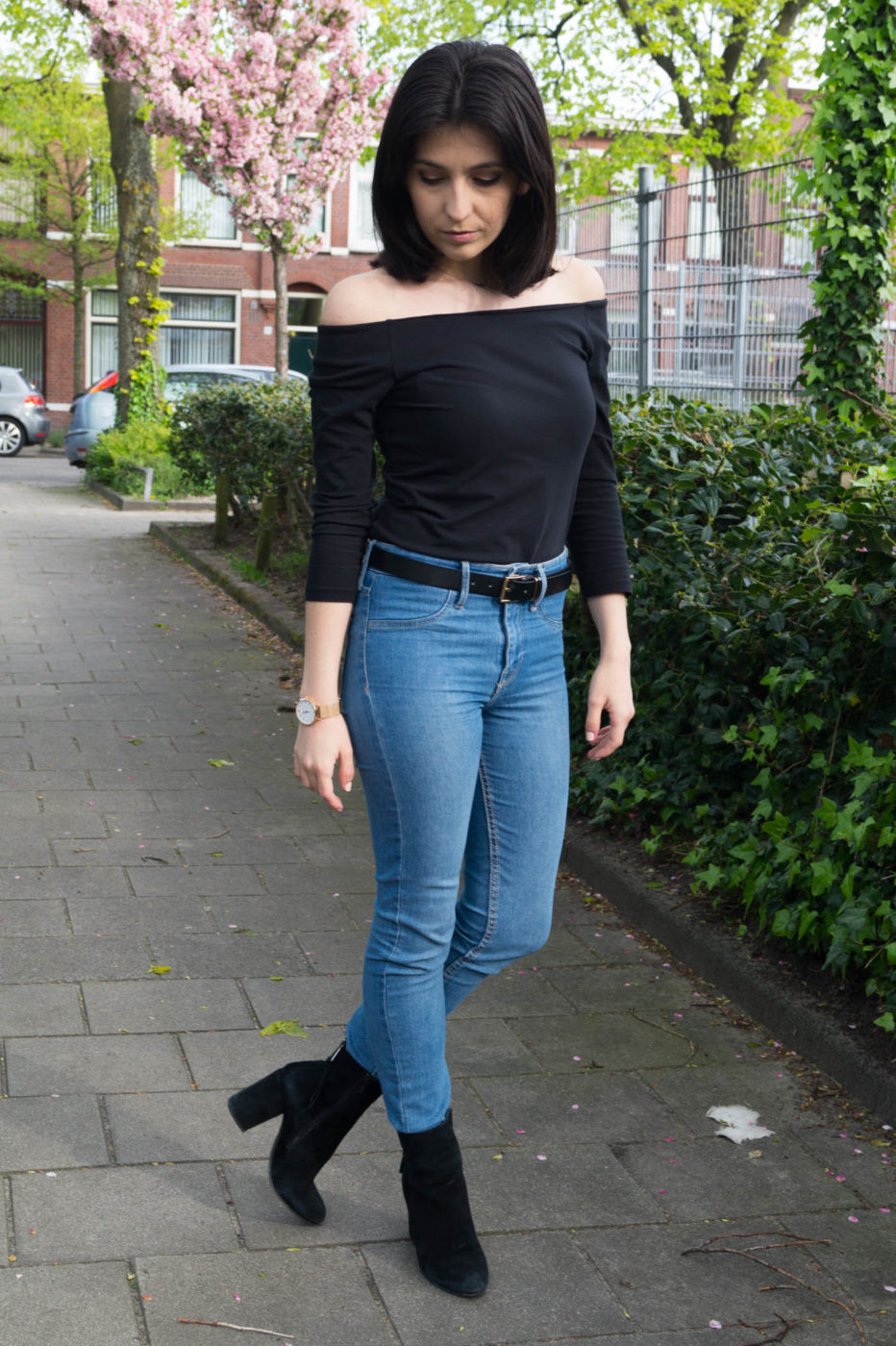 Transitional outfit for spring: Tops edition